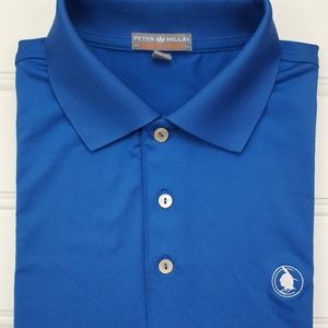 Peter Millar Summer Comfort Medium Blue Polo Shirt